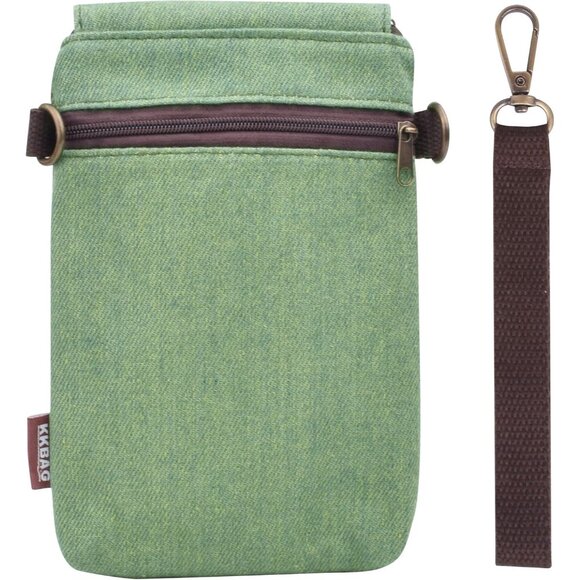 Women's Punk Gree Cotton Handmade Cute Canvas Cross Body Bags Phone Purse - Picture 7 of 7